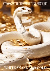 White snake and gold  Lucky 98