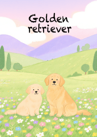 Love Kawaii golden retriever Dog