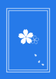 桜の花びらがひらりと舞う着せ替え [blue]