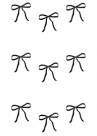 Simple Ribbon (White and Black)