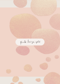 Pink beige gold theme.