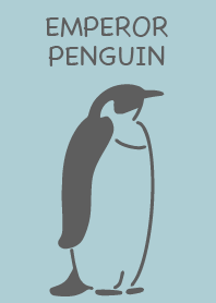 emperor penguin simple blue
