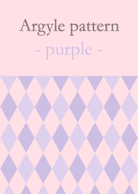 Argyle pattern -purple-