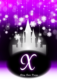 X-Initial-Snow Castle-purple