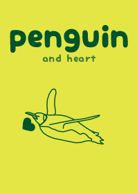 penguin & heart Chart Trees Yellow