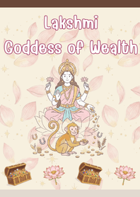 拉克希米财富女神 猴年棕色主题