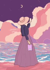 Aesthetic Girls : Sunset