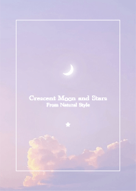 Crescent moon and stars #30
