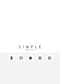 SIMPLE ICON-WHITE GRAY- 15