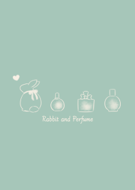Rabbit and Perfume -mint green-