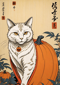 Ukiyo-e - Halloween cat 29BE3A