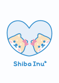 Shiba Inu Ribbon - Blue