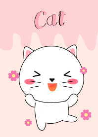 I Love White Cat theme