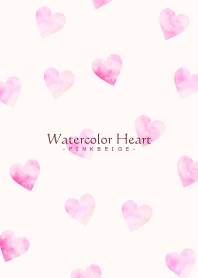 WatercolorHeart - PINKBEIGE 24