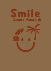 Smile & tropical Brick red