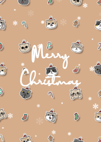 neko christmas2 - burly wood