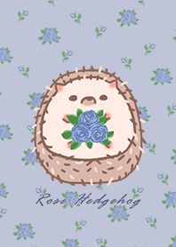 寶貝刺蝟 玫瑰花園 紫色