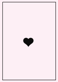 heart & frame | pink black.