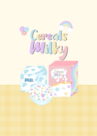 breakfast time : cereals milky