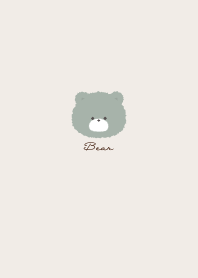 簡單的泰迪熊 开心果綠色 米色