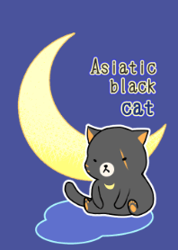 Asiatic black cat theme