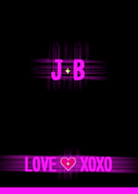Love xoxo inicial "J • B"