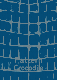 Pattern Crocodile Plusian Blue