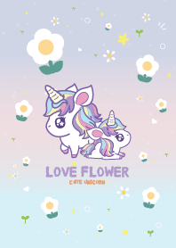 Unicorn Love Flower Lover