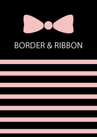 BORDER & RIBBON -Pink Ribbon 4-