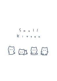 small kitten-wh navy.