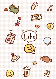 pinkbrown smile and icon 03_2