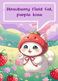 Strawberry Field Cat, purple tone