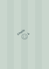 Smile Moon =Dullness Green= Stripe
