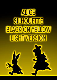 ALICE SILHOUETTE BLACK ON YELLOW LIGHT