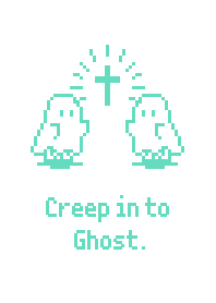Sheet Ghost Creep in Ghost - W & Emerald