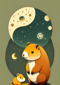 Ukiyo-e - Capybara B8DAe0