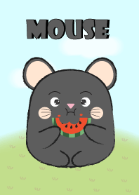 Pretty Fat Black Mouse Theme 2