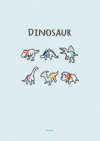 青 : 恐竜の着せ替え