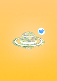 Saturn yellow with love luck