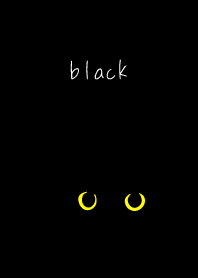 Staring Black Cat on black