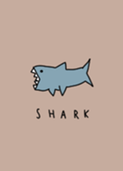 Shark and beige. simple.