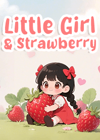 Little Girl & Strawberry
