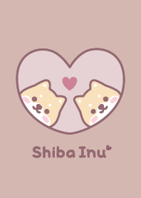 Shiba Inu Heart [Dullness Pink]