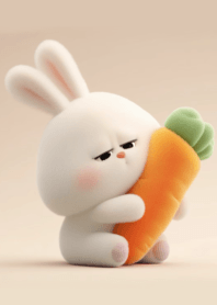 cute little round rabbit_22