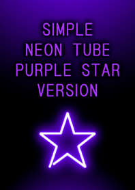 SIMPLE NEON TUBE PURPLE STAR VERSION