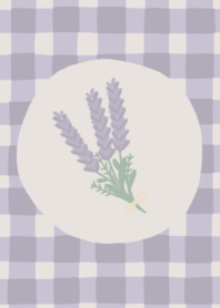Purple gingham check.  (lavender)
