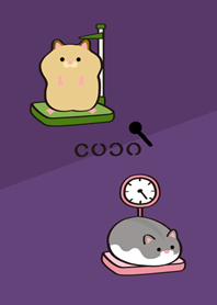 Hamster health check!(dark purple)