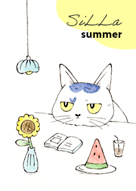 ねこのシーリャの着せかえ（シーリャの夏）