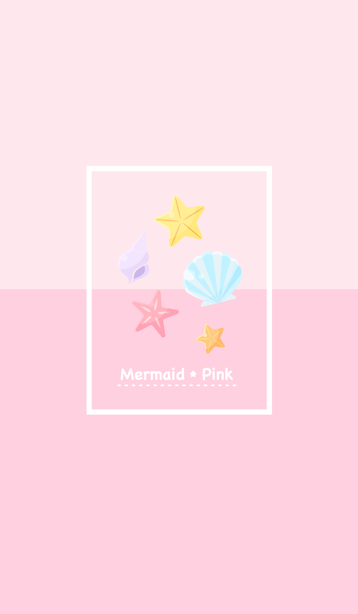 Mermaid Pink - Cute summer theme -