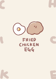 simple Fried Chicken fried egg beige